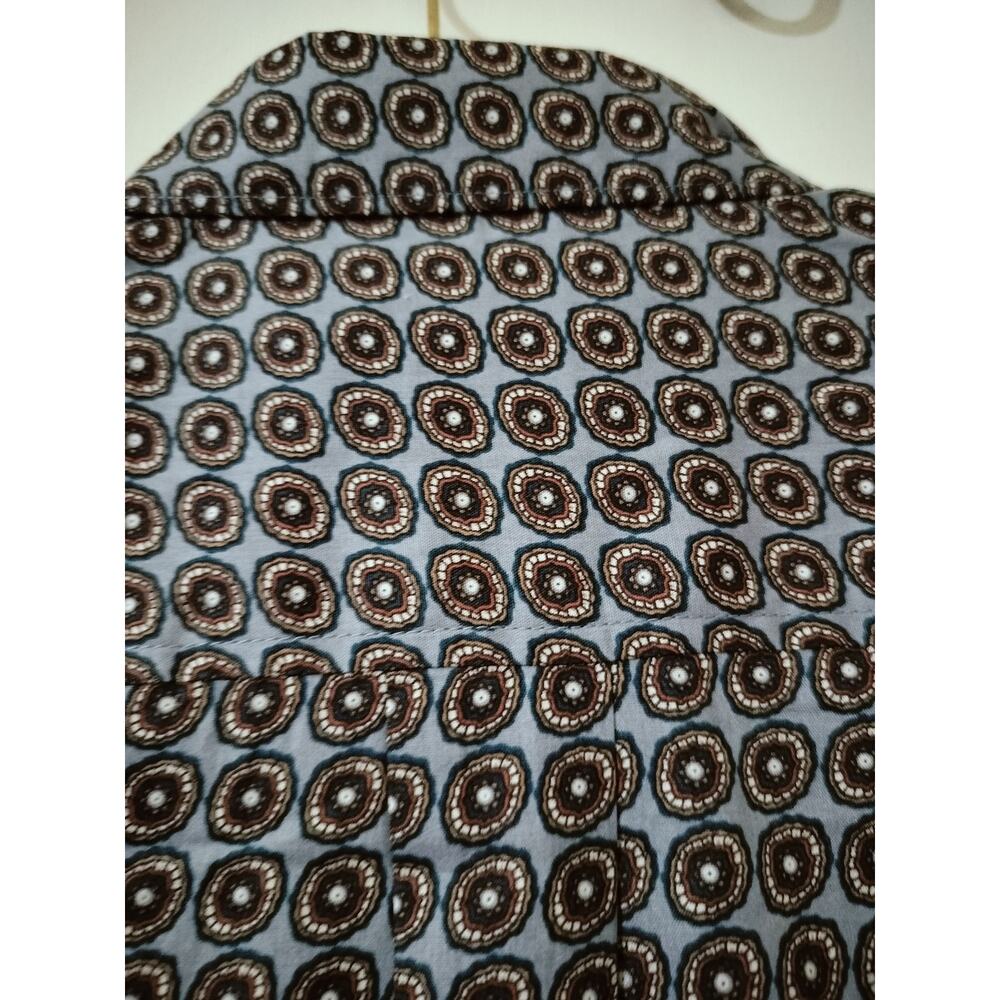 M1244)Cinch Youth Boy Western Circle Print Button Down Long Sleeve Shirt M (10) - Picture 9 of 9